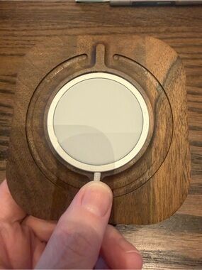 Walnut Mag Safe Charger Stand